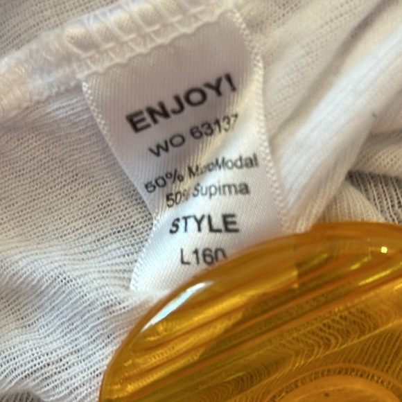 Michael Stars the original tee-white with lace - Picture 7 of 7